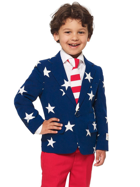 USA tähdet raidat puku poika OppoSuits