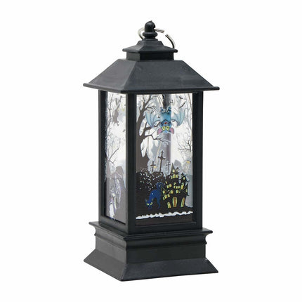 Musta Halloween lyhty valolla 12.5cm 12 kpl