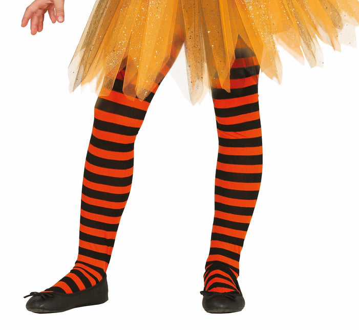Oranssi leggingit raidallinen lapsi