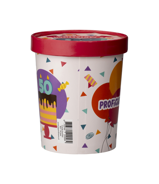 Värillinen karkkitarjotin 50 vuotta 12cm