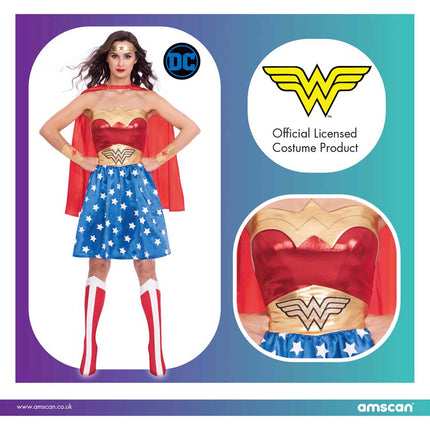 Aikuisten puku Wonder Woman Classic XXL