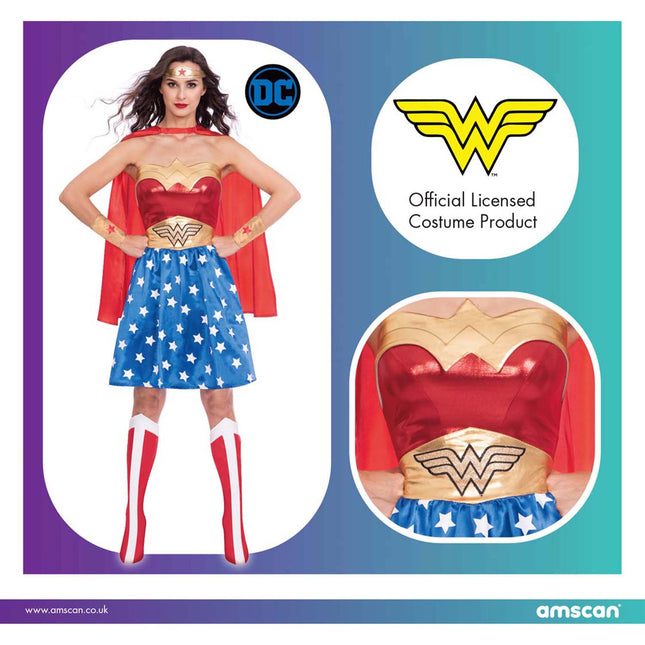 Aikuisten puku Wonder Woman Classic XXL