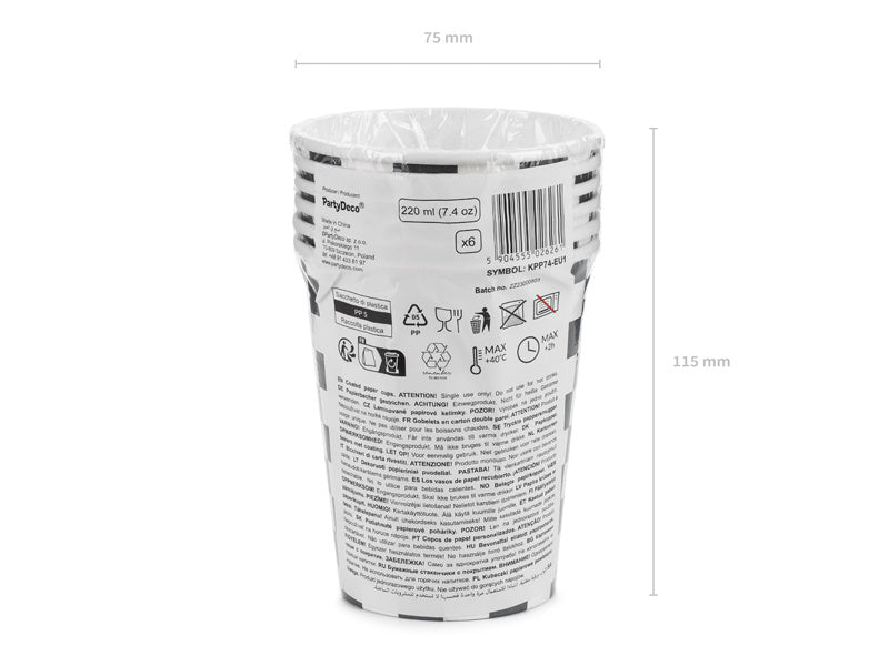 Racing Cups 220ml 6kpl