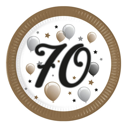70 vuotta merkkejä paperi 23cm 8kpl