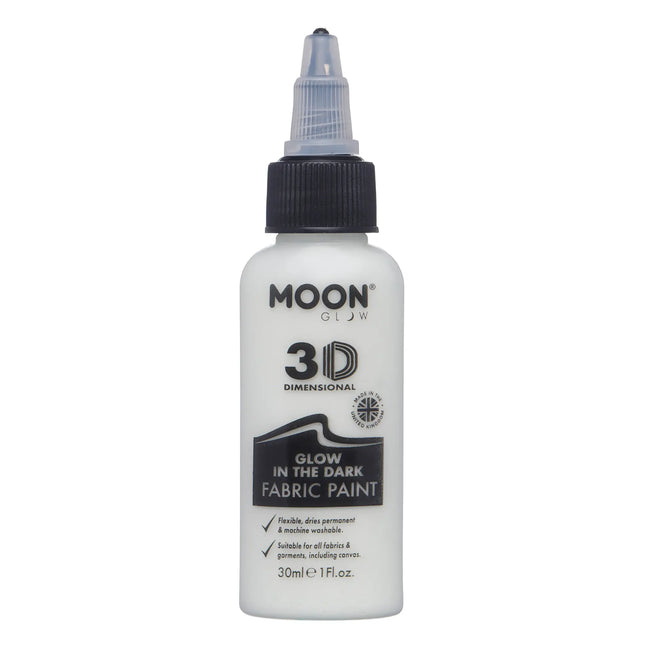 Moon Glow Hehkuva kangasmaali näkymätön 30ml
