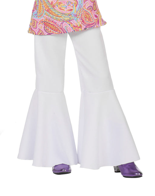 Hippie 60S housut Valkoinen lapsi