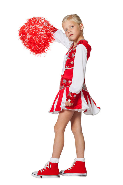 Cheerleader puku punainen lapsi
