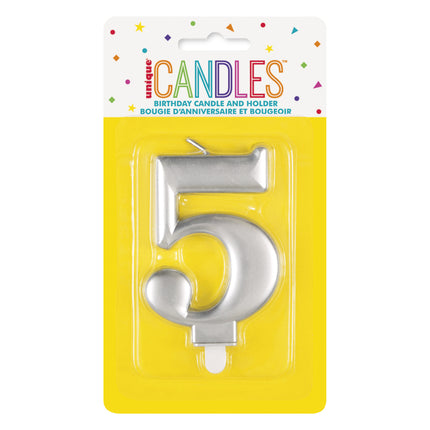 5 vuoden kynttilä hopea