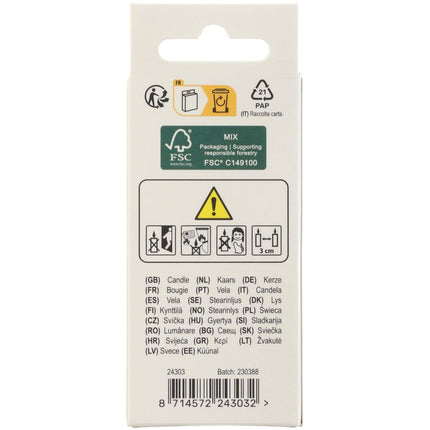 3 vuoden kynttilät 4.5cm