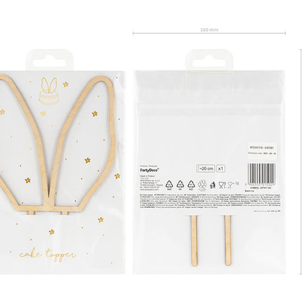 Kakunpäällinen Kanin korvat 20cm