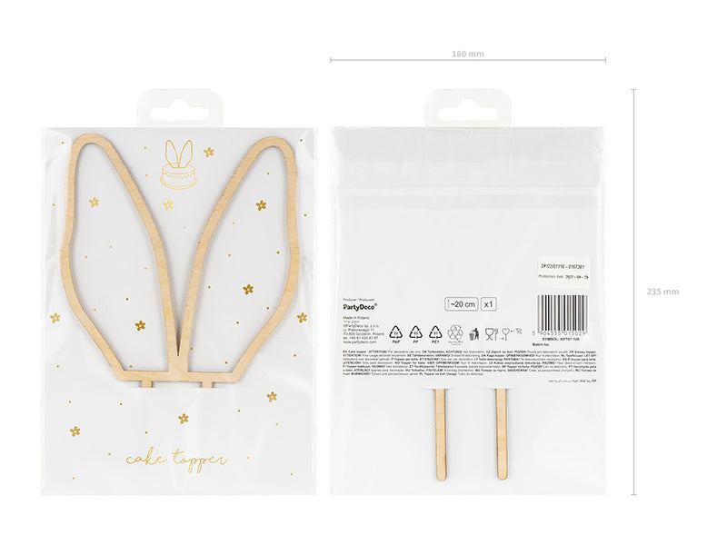 Kakunpäällinen Kanin korvat 20cm