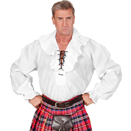 Valkoinen pusero Miesten merirosvot/renessanssipuku