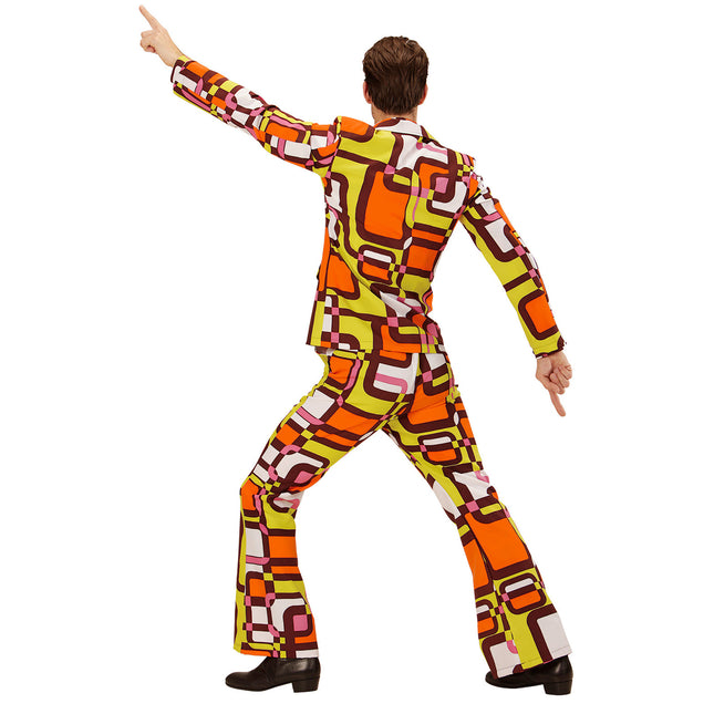 Disco 70S puku oranssi miehet