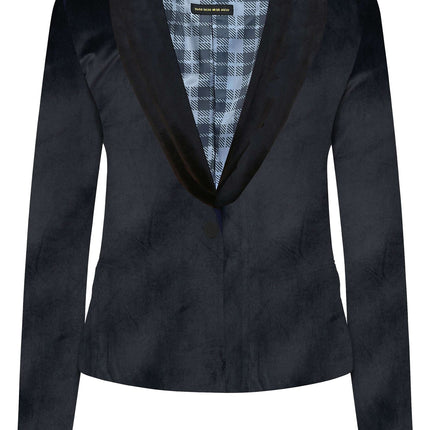 Musta sametti bleiseri Hyvät OppoSuits