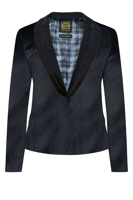 Musta sametti bleiseri Hyvät OppoSuits