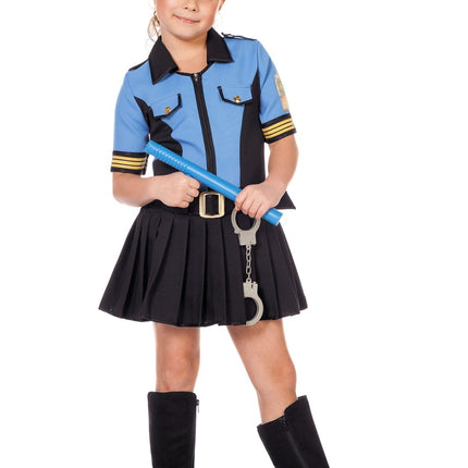 Poliisin puku sininen tyttö