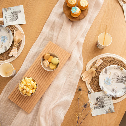 Syntymä lautasliinat Sininen Safari 25cm 20kpl