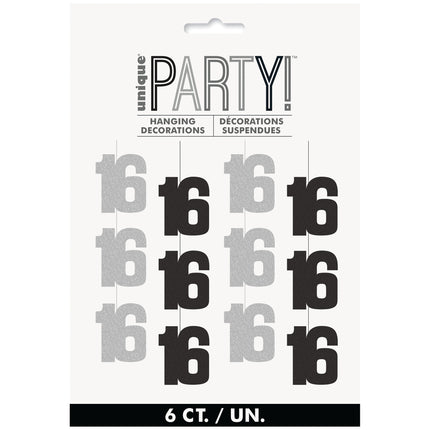 16 vuotta roikkuu koristelu hopea 1.52m