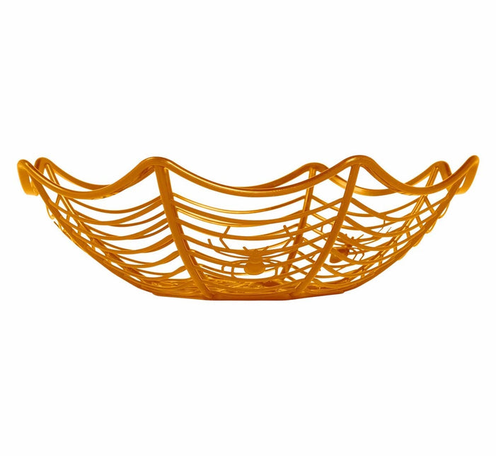 Oranssi Halloween kulho hämähäkki 28cm