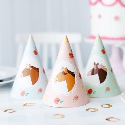 Hevosen juhlahatut 16cm 6kpl