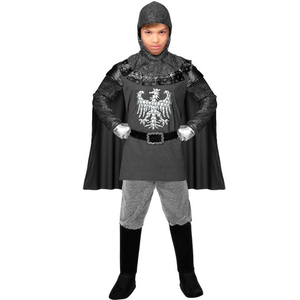 Ritari puku Harmaa poika 3-osainen