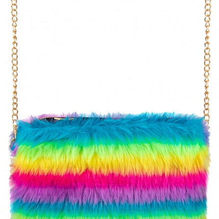 Kukkaro Plush sateenkaari raita