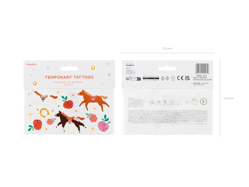 Hevonen väärennettyjä tatuointeja