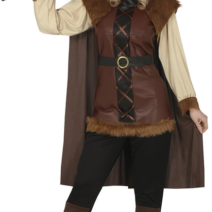 Viikinki puku ruskea naiset