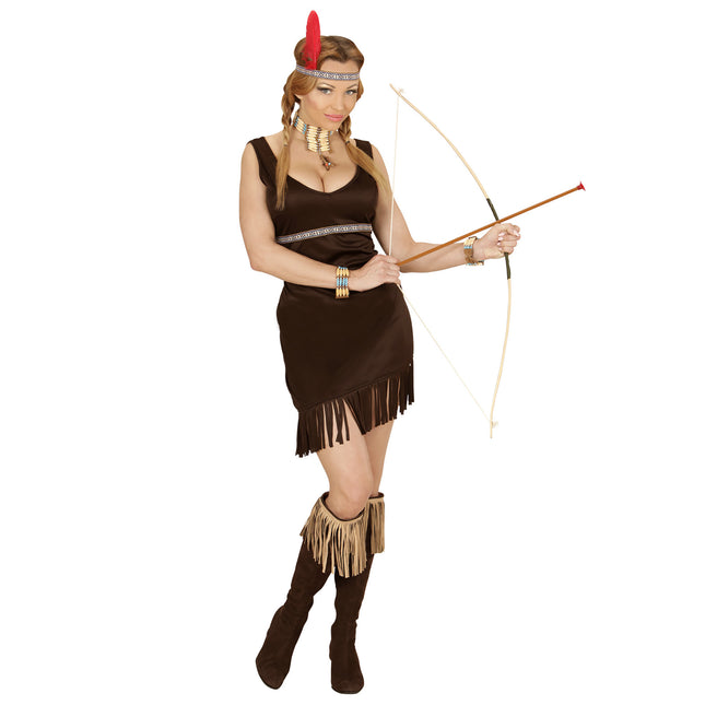 Intialainen mekko ruskea naiset