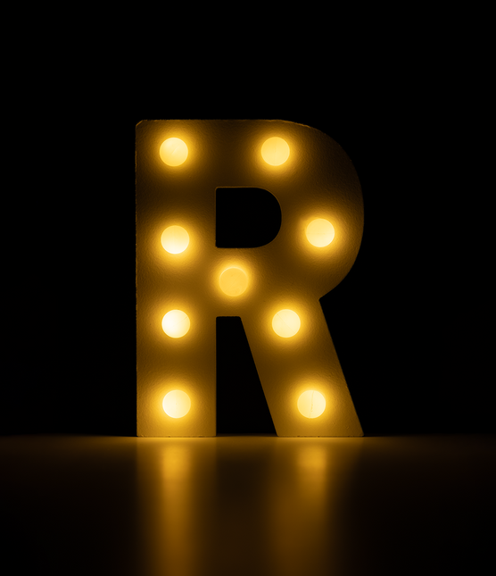 R Light Letter 16.5cm