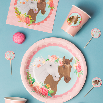 Hevonen lautaset 23cm 8kpl