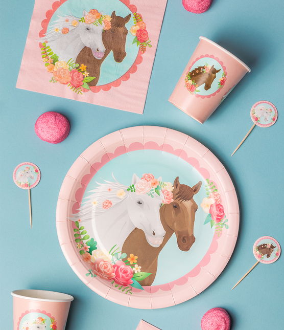 Hevonen lautaset 23cm 8kpl