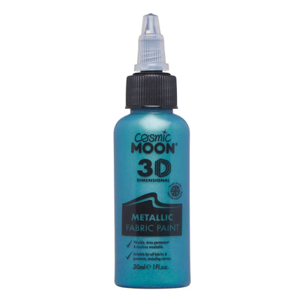 Cosmic Moon Metallinen kangasmaali vihreä 30ml