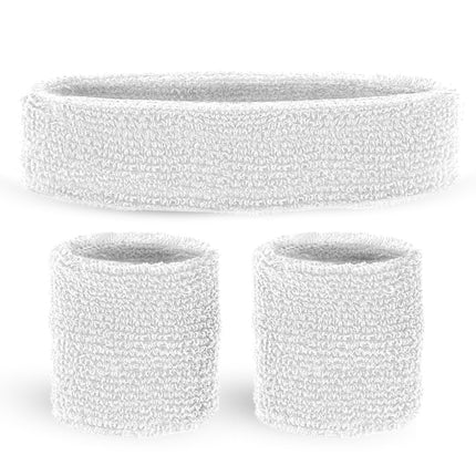 Valkoiset hikinauhat 2 kpl