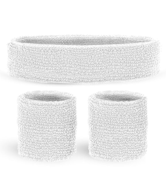 Valkoiset hikinauhat 2 kpl