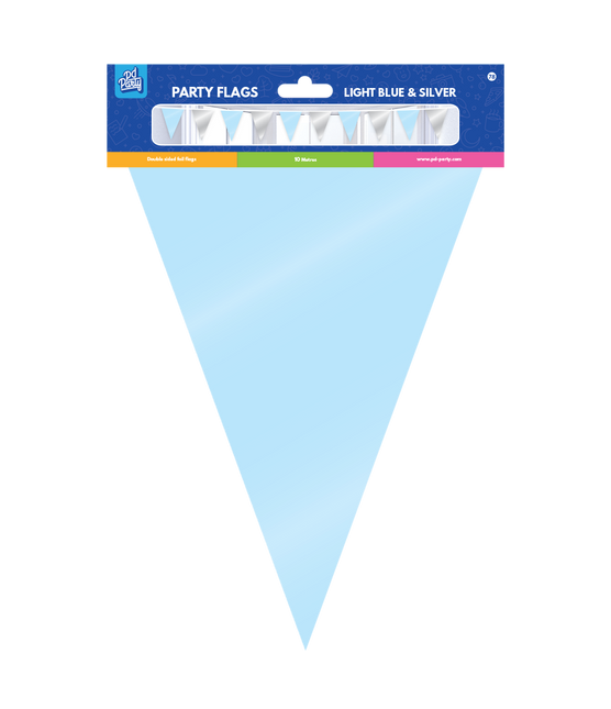 Hopeansininen nauha metallinen 10m