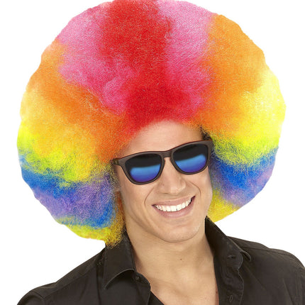 Värillinen peruukki Afro Extra Big