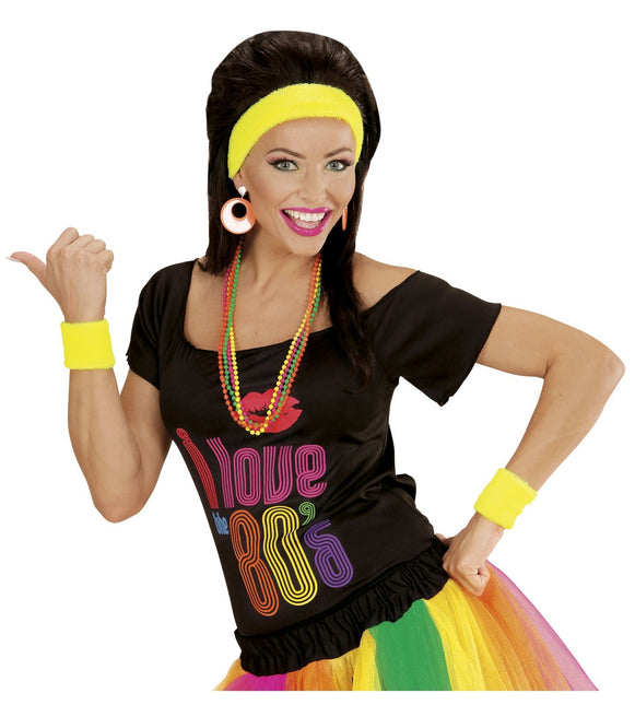 Neonkeltaiset hikinauhat 2 kpl