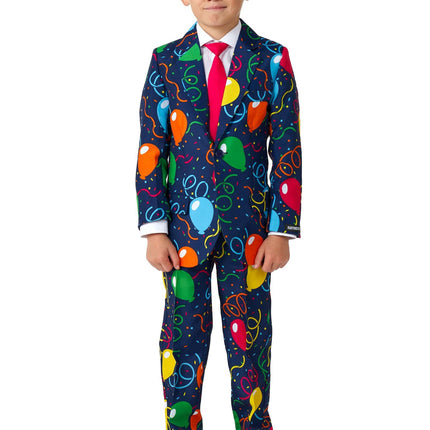 Puolueen ilmapallot puku poika pukumestari