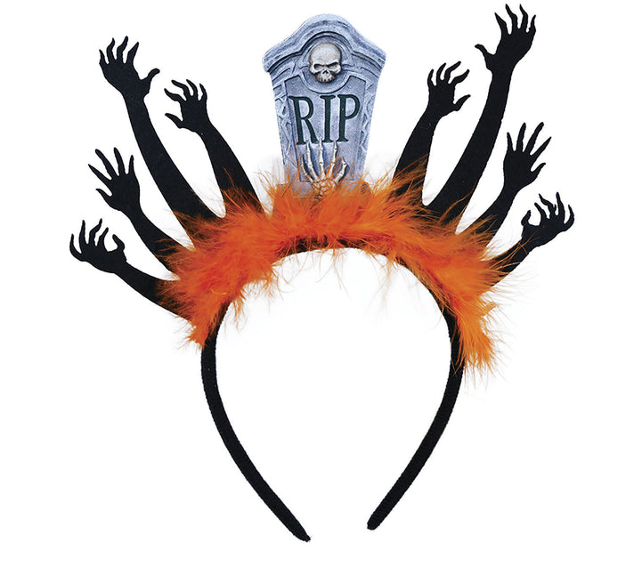 Halloween hiusnauha hautakivi ja zombeja