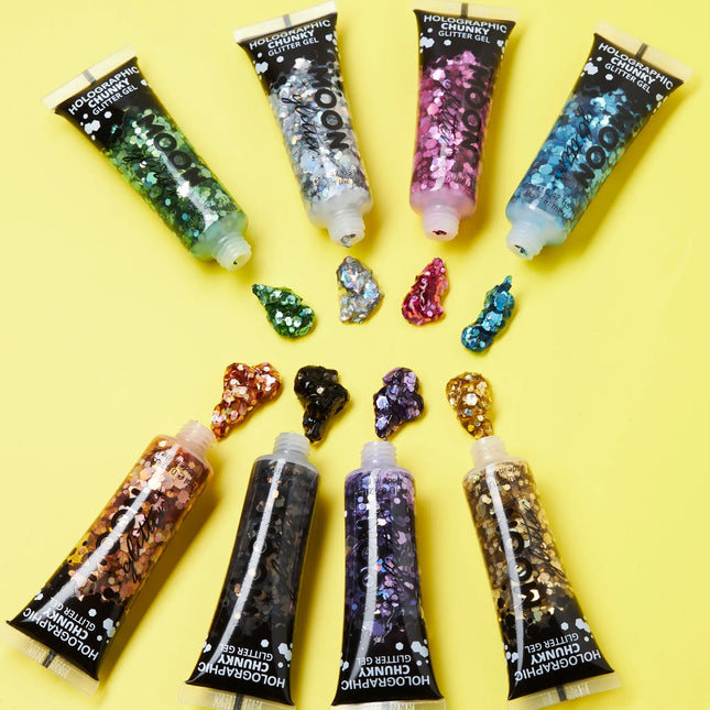 Moon Glitter Hologrammi Hologrammi Chunky Glitter Gel Rose Gold 12ml