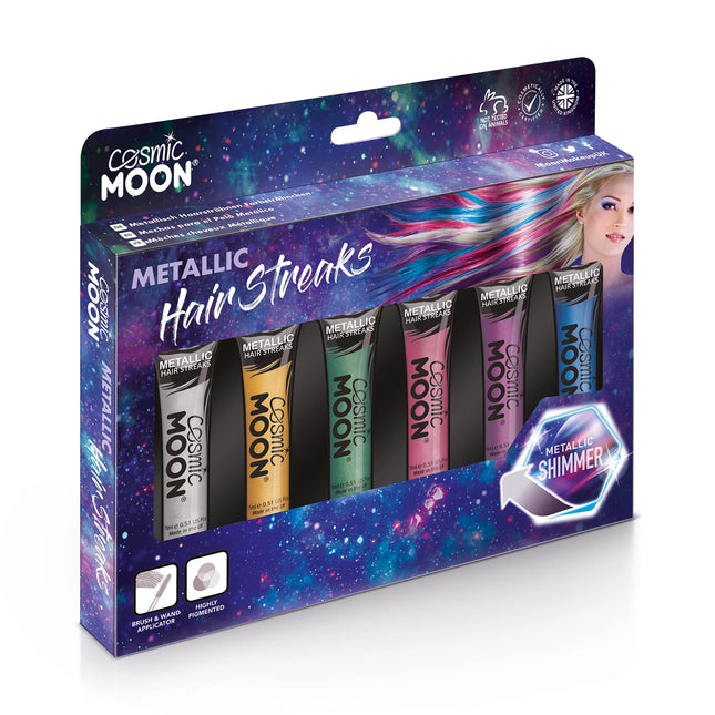 Cosmic Moon Metallic Hair Streaks Vihreä 15ml