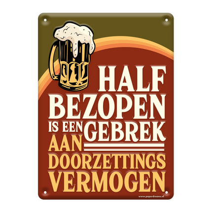 Metal Sign Hald Bezopen