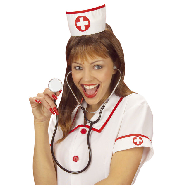 Lääkäri väärennetty stetoskooppi sininen