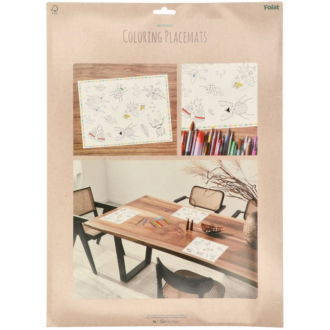 Hyönteisten pöytäliinat 6kpl