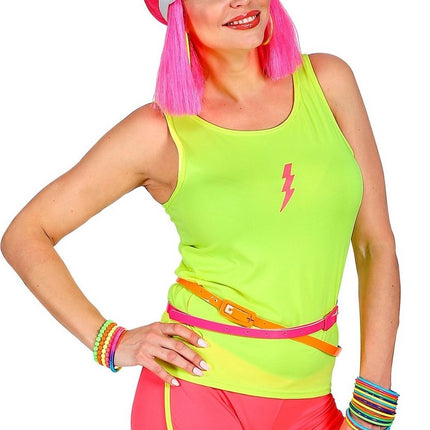 Neonvaaleanpunainen vyö Kapea