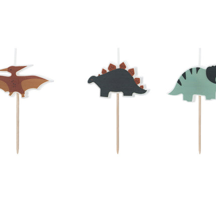Dinosaurus kynttilät 3kpl