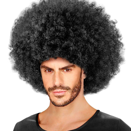 Musta peruukki Afro Maxi