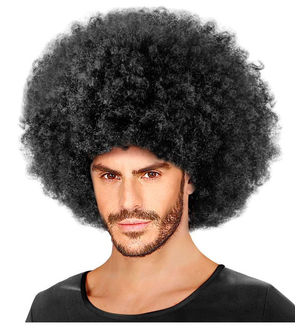 Musta peruukki Afro Maxi