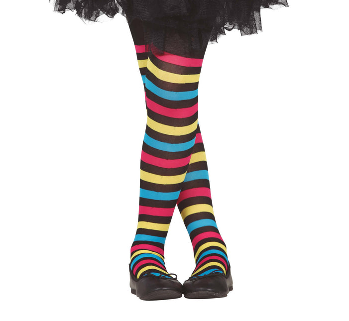 Säärystimet raidallinen tyttö